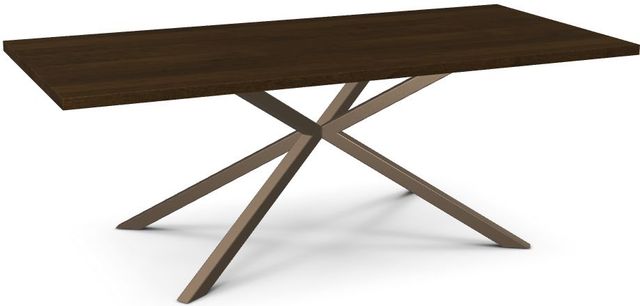 Amisco Customizable Asterisk Rectangular Dining Table with Solid Birch Top-0