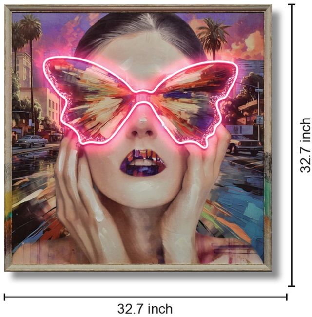 Classy Living Luminous Butterfly Sunglasses Neon Sign-2