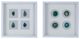 A & B Home Coty 2-Piece White Shadow Box Wall Decor Set-1