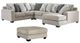 Benchcraft® Ardsley 2-Piece Chocolate Sectional with Ottoman-0