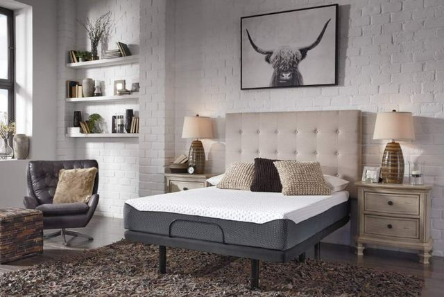 Sierra Sleep® by Ashley® Chime Elite 2-Piece 14" Memory Foam and Best Adjustable Base Queen Mattress Set-3