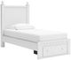 Signature Design by Ashley® Mollviney White Youth Twin Storage Panel Bed-1