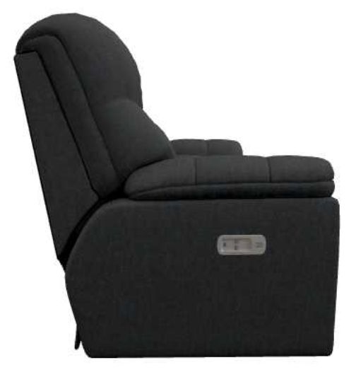 La-Z-Boy® Morrison Indigo Power Reclining Loveseat with Console and Headrest-3