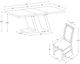 Powell® Cadeau 7-Piece Beige/Walnut Dining Set-2