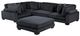 Homelegance® Traverse 5-Piece Black Modular Sectional with Ottoman-2