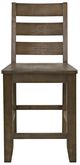 Jofran Inc. Sierrafina Cortado Rung Back Counter Stool-1