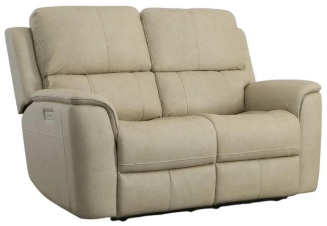 Flexsteel® Henry Beige Power Reclining Loveseat with Power Headrests and Lumbar-0