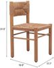 Zuo® Modern Iska 2-Piece Natural Aluminum Outdoor Dining Side Chair Set-5