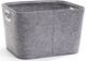 Giftcraft Gray Rectangular Storage Basket with Handles-0