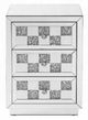 ACME Furniture Noralie Mirrored Accent Table with Faux Diamonds Accents-1