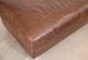 Soft Line Dallas Chestnut All Leather Ottoman-2