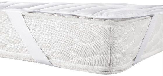 Olliix by Madison Park Essentials White Waterproof Quilted Microfiber Full Frisco Sofa Bed Pad-0