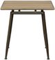 Bernards Linné Wheat End Table with Metal Base-1