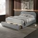 Furniture of America® Grimsby Light Gray Queen Panel Bed-1