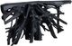 Crestview Collection Batu Matte Black Console Table-0