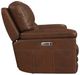 Flexsteel® David Pecan Power Reclining Loveseat with Console, Power Headrests and Lumbar-2