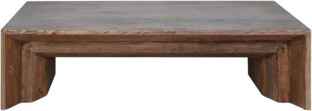 Uttermost® Vail Gray/Natural Elm Coffee Table-3