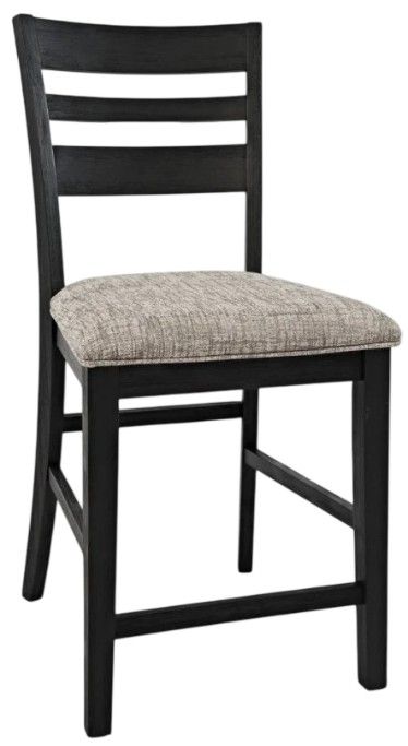 Jofran Inc. Altamonte 7-Piece Brushed Gray/Dark Charcoal Rectangle Dining Table-2