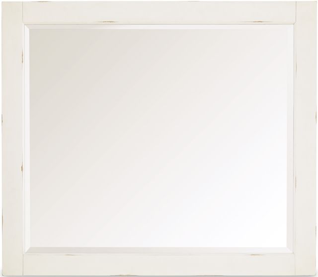 Signature Design by Ashley® Braunter Aged White Bedroom Mirror-1