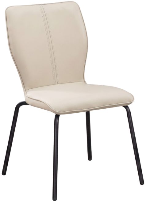 Cramco Stanton Pearl/Matte Black Dining Side Chair-0