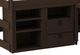 Elements International Cali Kids Brown Twin Loft Bed with Staircase, Roller Desk, Open Shelf Unit, and Two Drawer Unit-1