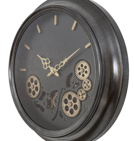 YHD Black Gear Clock-2