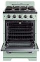 Unique® Appliances Classic Retro 24" Summer Mint Green Freestanding Natural Gas Range-1