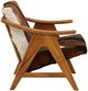 Dovetail Furniture Norcross Brown/White Occasional Chair-2