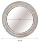 A & B Home Simbu Whitewash Round Accent Mirror-2