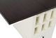 Jofran Inc. Asbury Park Autumn Brown Counter Drop Leaf Table with White Base-4