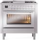 Ilve® Professional Plus II 36" Stainless Steel Pro Style Dual Fuel Range-1
