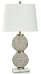 Stylecraft Shallows Brass/Cream/White Table Lamp-0