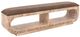International Furniture Direct Balam Gray/Stained White Upholstered Bench-0