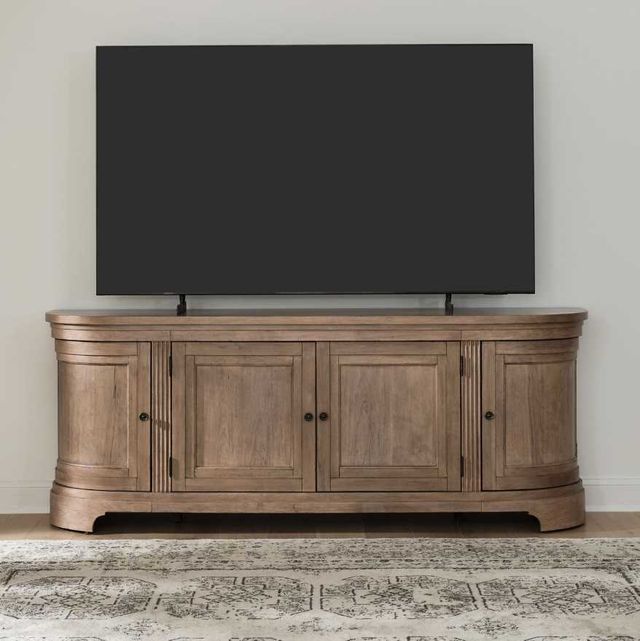 Liberty Furniture Haven Hills Camel Beige 82" TV Console-1