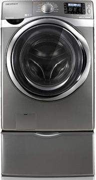 4.3  cu. ft. Steam Front Load Washer / Stainless Platinum-0