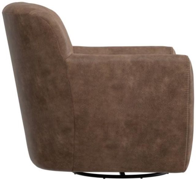 International Furniture Direct Tamesis Brown Swivel Accent Chair-3
