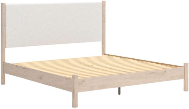 Signature Design by Ashley® Cadmori Two-Tone King Upholstered Panel Bed-2