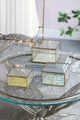 A & B Home 3-Piece Gold Glass Box Set-4