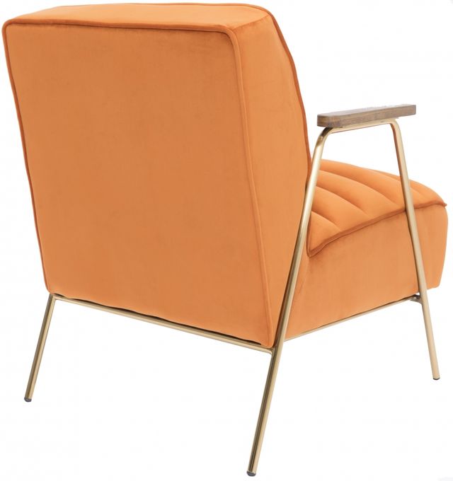 Meridian Furniture Woodford Orange Velvet Accent Chair-2