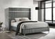 Coaster® Lucia Gray Queen Upholstered Panel Bed-4
