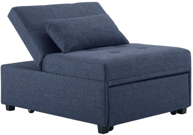 Powell® Dozer Blue Twin Sleeper Chair-0
