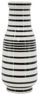 A & B Home Black/White Hand Painted Striped Accent Vase-0