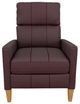 Best® Home Furnishings Customizable Janae Leather Manual High Leg Recliner with Honey Birch Legs-1