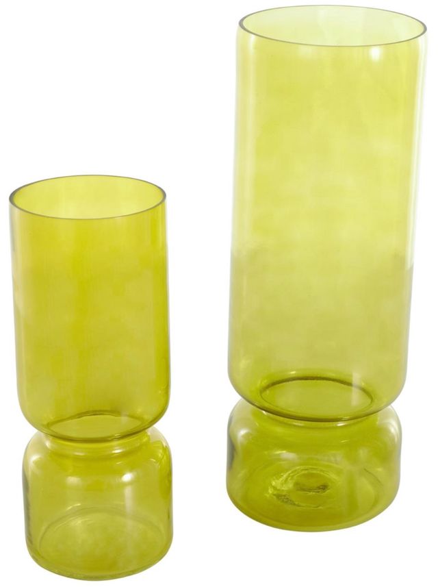 Deco Marche 2-Piece Green Vase Set-1