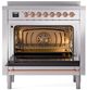 Ilve® Nostalgie II Series 36" Stainless Steel Pro Style Induction Range-2