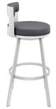Armen Living Lynof Grey/Silver Counter Stool-1