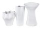 Crestview Collection Fenwick 3-Piece White Vase Set-0