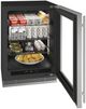 U-Line® Home Collection 24" 5.1 Cu. Ft. Stainless Steel Refrigerator with Glass Door-2