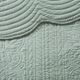Olliix by Madison Park 3 Piece Seafoam Full/Queen Tuscany Reversible Scalloped Edge Coverlet Set-3