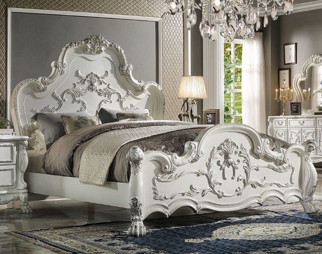 ACME Furniture Dresden Bone White Queen Panel Bed-1